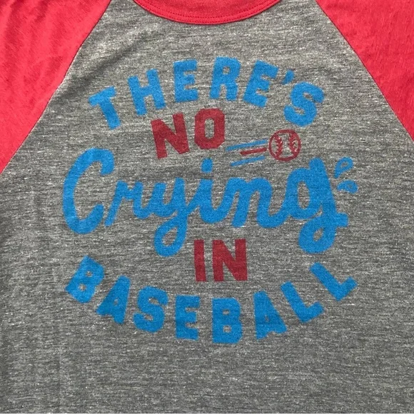 Red and Grey Baseball 3/4 Sleeve Raglan Tee - Picture 10 of 13